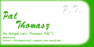 pal thomasz business card